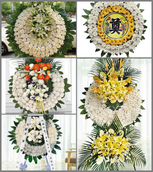 浙江省杭州临安市高虹镇花圈速递