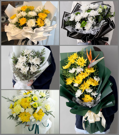 浙江省杭州临安市高虹镇白事花束代送
